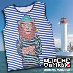 Тельняшка Майка Мужская Лев